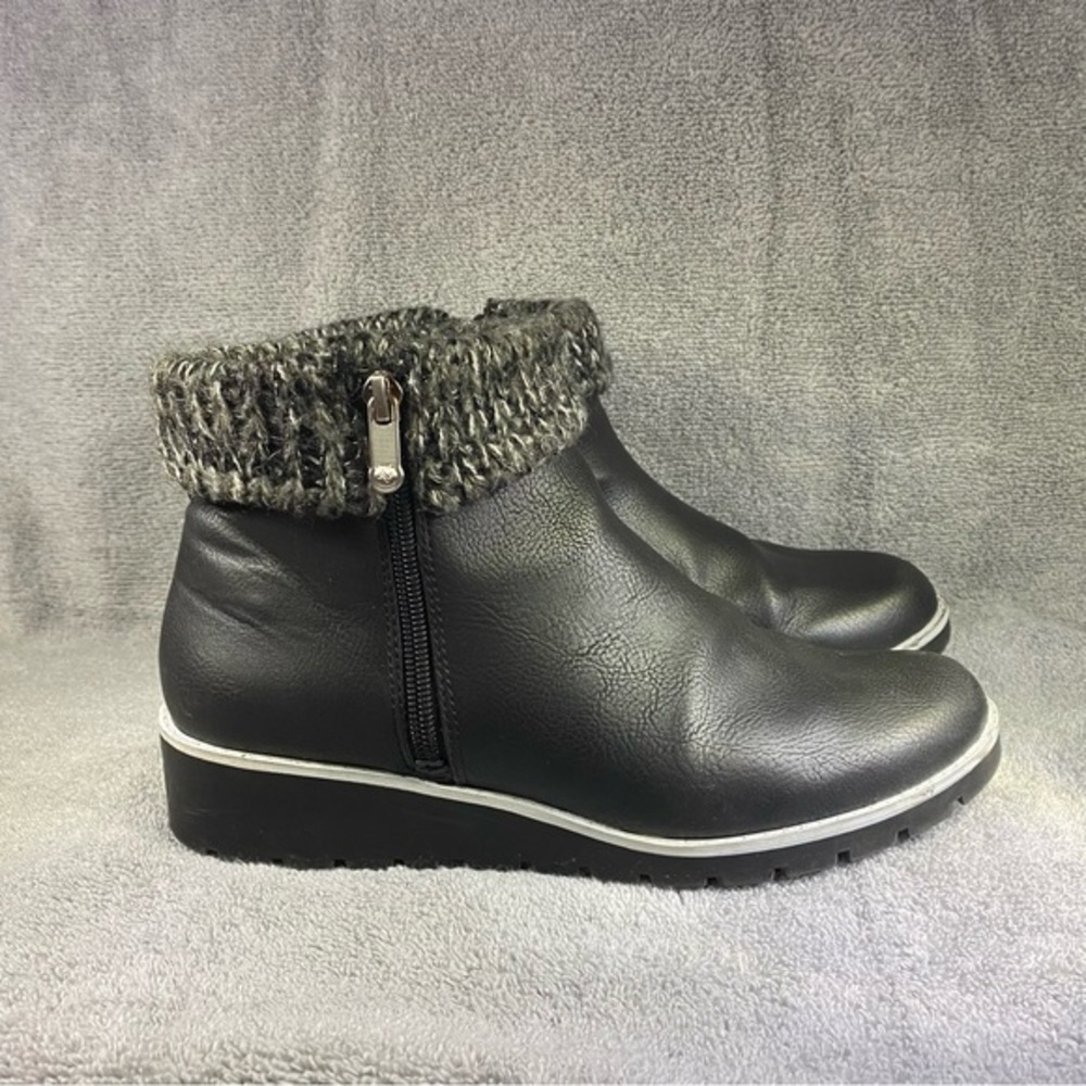Adrienne Vittadini Shoes-Boots Bootie’s Side Zip Women’s 7.5 Black Whimsigoth